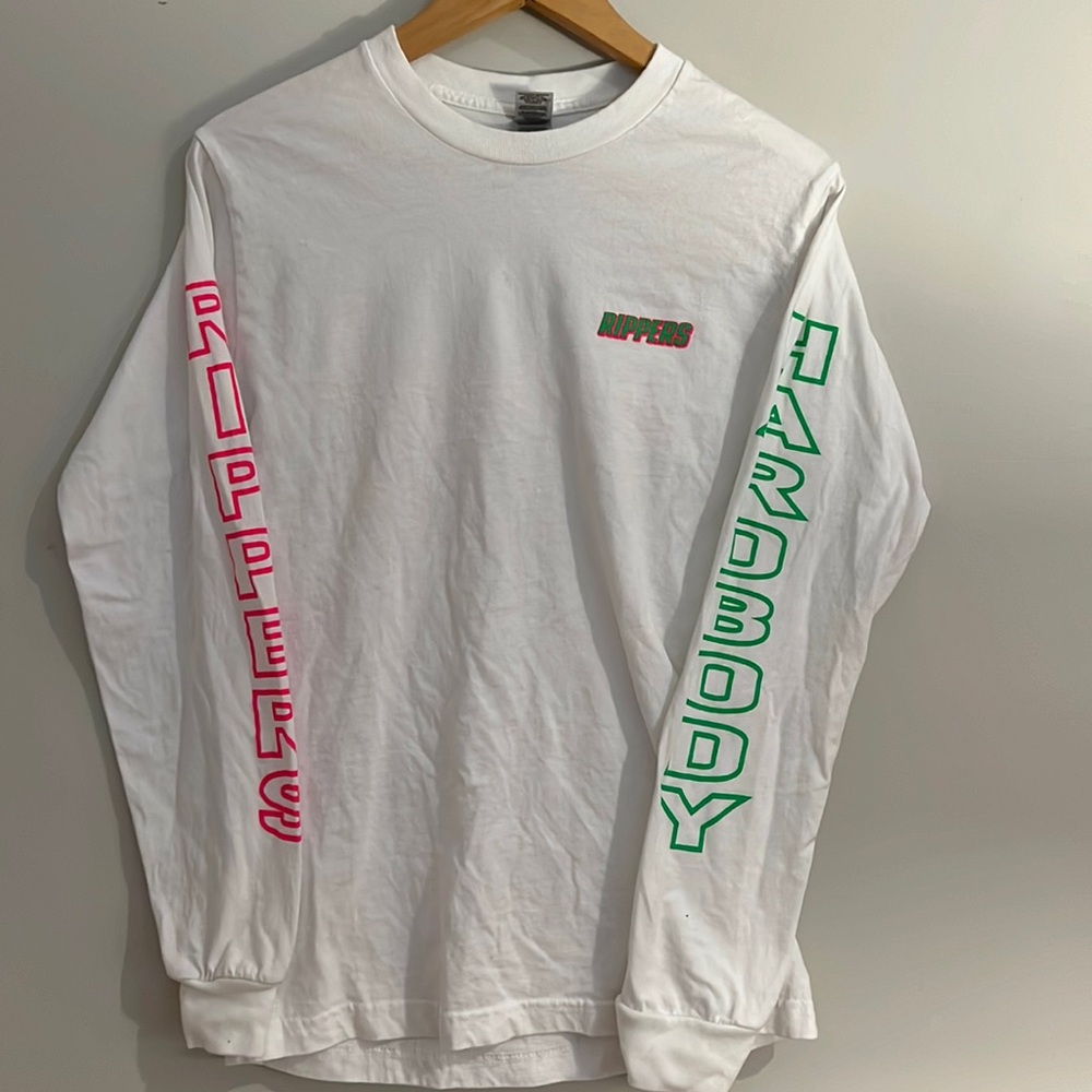 Rippers Rockaways NYC long sleeve t-shirt Small White